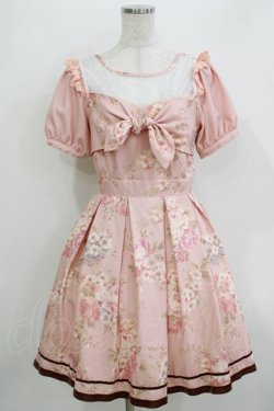 画像1: LIZ LISA / 花柄ワンピース Free ピンク H-26-04-07-026-LO-OP-NS-ZH