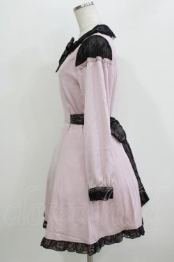 画像2: LIZ LISA / 肩レース切替ワンピース Free ピンク/ブラック H-26-04-07-027-LO-OP-NS-ZH