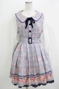 LIZ LISA / グレンチェックローズワンピース Free ネイビー H-26-04-07-028-LO-OP-NS-ZH