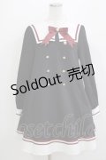 Amavel / スクエアカラーセーラー裏毛ワンピース Free グレー H-26-04-07-035-CA-OP-NS-ZH
