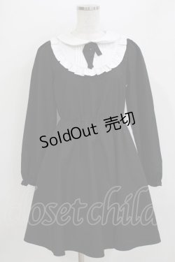 画像1: Honey Cinnamon / ヨーク切替ワンピース Free ブラック H-26-04-07-036-LO-OP-NS-ZH