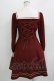 画像3: Innocent World / イカリビットパーツワンピース M ボルドー H-26-04-07-037-IW-OP-NS-ZH (3)