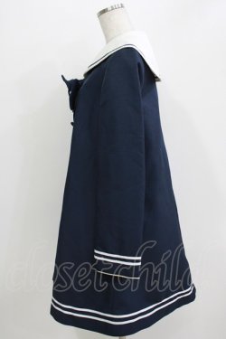 画像2: Secret Honey / Aラインセーラーコート Free ネイビー H-26-04-07-046-CA-JA-NS-ZH