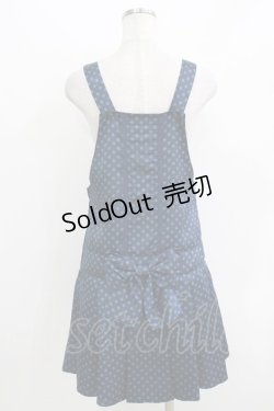 画像3: Innocent World / ドット柄サロペットジャンパースカート M ブルー H-26-04-07-049-IW-OP-NS-ZH