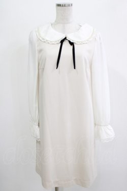 画像1: LODISPOTTO / パールリボンワンピース M アイボリー H-26-04-07-052-LO-OP-NS-ZH