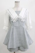 NOEMIE / レースフリルセーラーセットアップ M ブルー H-26-04-07-054-LO-OP-NS-ZH