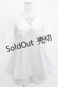 NOEMIE / レースフリルセーラーセットアップ M ブルー H-26-04-07-054-LO-OP-NS-ZH