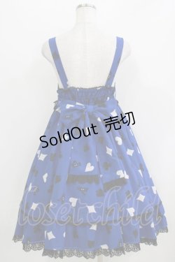 画像3: Angelic Pretty / Royal Cardsハイウエストジャンパースカート Free ブルー H-26-04-07-005-AP-OP-NS-ZH