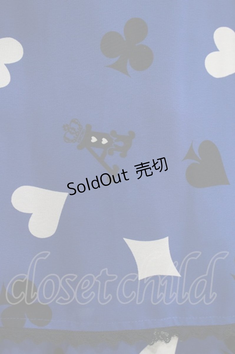 画像4: Angelic Pretty / Royal Cardsハイウエストジャンパースカート Free ブルー H-26-04-07-005-AP-OP-NS-ZH (4)