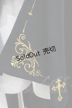 画像4: Belchic（海外ロリータブランド） / 刺繍マント Free ブラック H-26-04-07-056-PU-JA-NS-ZH