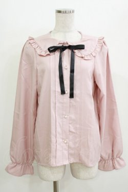 画像1: サンリオ / マイメロディ/リボンブラウス M~L ピンク H-26-04-07-066-EL-BL-NS-ZH