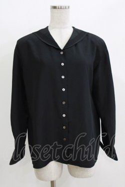 画像1: PINK HOUSE / セーラーブラウス Free ブラック H-26-04-07-070-LO-BL-NS-ZH