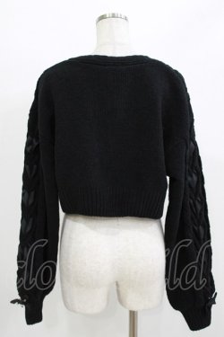 画像3: NOEMIE / パールボタンカーディガン M ブラック H-26-04-07-073-LO-TO-NS-ZH