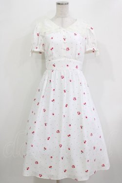 画像1: LODISPOTTO / HearteCherryレースカラーワンピース M オフ H-26-04-07-018-LO-OP-NS-ZH