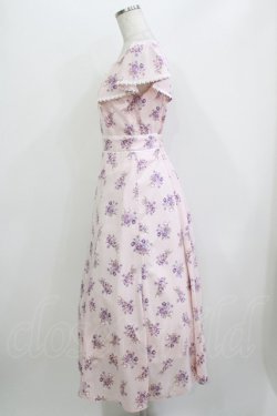 画像2: LODISPOTTO / 肩フリルドットブーケワンピース M ピンク H-26-04-07-019-LO-OP-NS-ZH