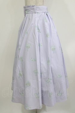 画像2: LIZ LISA / マーガレットブーケ柄スカート Free ラベンダー H-26-04-07-020-LO-SK-NS-ZH