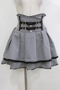 画像1: LIZ LISA / 2連リボンベルトスカパン M グレー H-26-04-08-029-LO-SK-NS-ZH