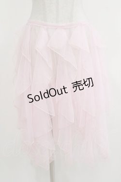 画像1: 瑶瑶 裙工作室（海外ロリータブランド） / チュールオーバースカート L ピンク H-26-04-08-031-PU-SK-NS-ZH