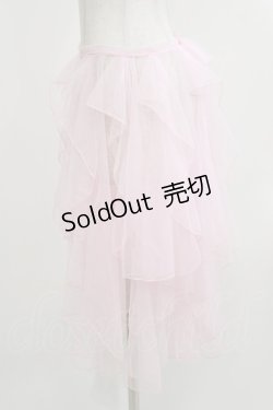 画像2: 瑶瑶 裙工作室（海外ロリータブランド） / チュールオーバースカート L ピンク H-26-04-08-031-PU-SK-NS-ZH