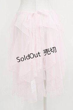 画像3: 瑶瑶 裙工作室（海外ロリータブランド） / チュールオーバースカート L ピンク H-26-04-08-031-PU-SK-NS-ZH