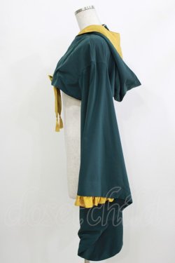 画像2: metamorphose / フード付き着物袖ボレロ サイズ1 グリーン H-26-04-08-033-ME-JA-NS-ZH