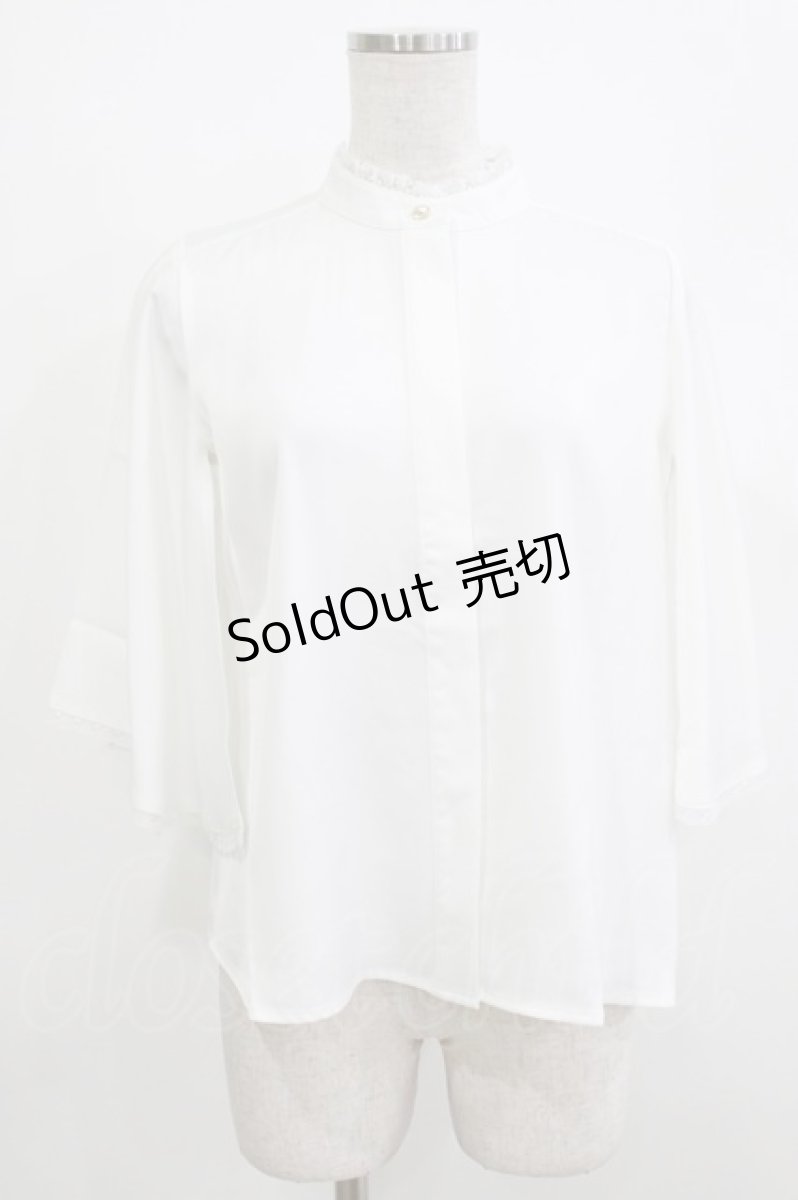 画像1: an another angelus / レース使いケープスリーブブラウス Free OFFWHITE H-26-04-08-035-CA-BL-NS-ZH (1)