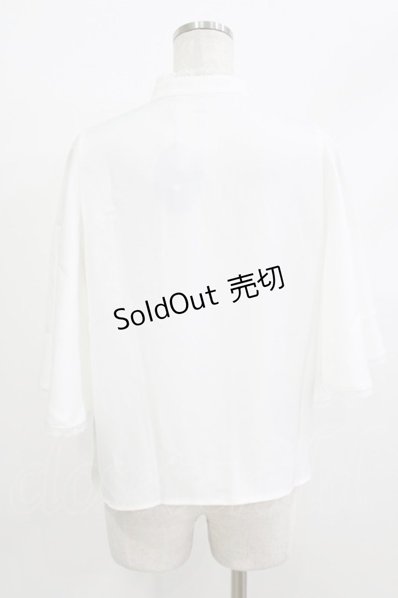 画像3: an another angelus / レース使いケープスリーブブラウス Free OFFWHITE H-26-04-08-035-CA-BL-NS-ZH (3)