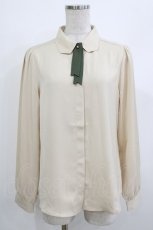 画像1: F i.n.t / Bookmarkタイ付きブラウス Free BEIGE×GR H-26-04-08-036-CA-BL-NS-ZH (1)