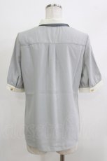 画像3: an another angelus / ロゴラインスカーフ付き5分袖シャツ Free MINT GRAY H-26-04-08-038-CA-OP-NS-ZH (3)