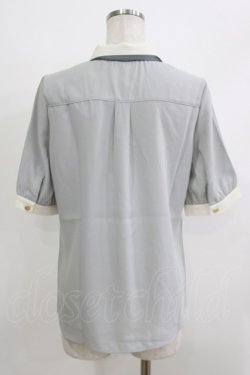 画像3: an another angelus / ロゴラインスカーフ付き5分袖シャツ Free MINT GRAY H-26-04-08-038-CA-OP-NS-ZH