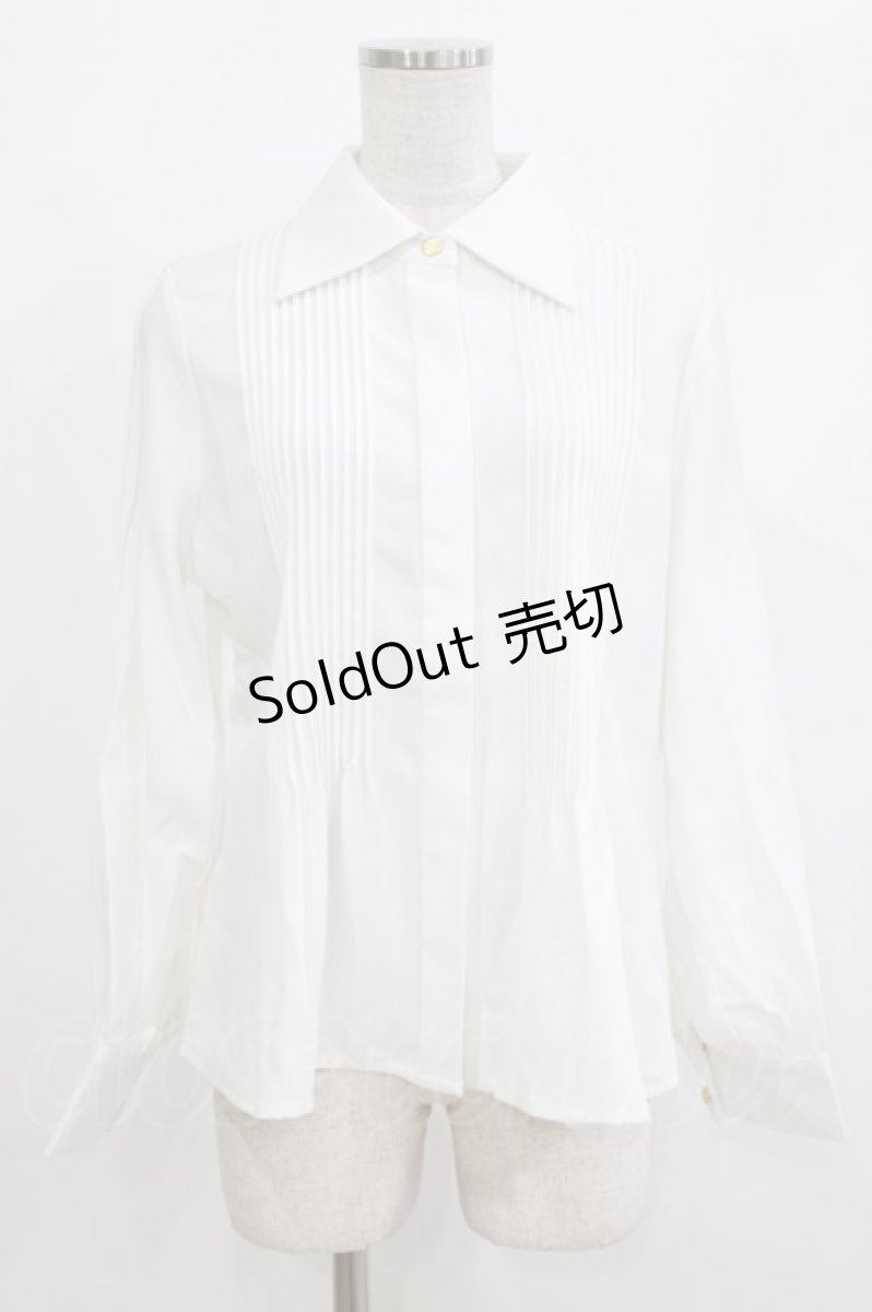 画像1: an another angelus / ピンタックデザインシャツ Free OFF WHITE H-26-04-08-041-CA-BL-NS-ZH (1)