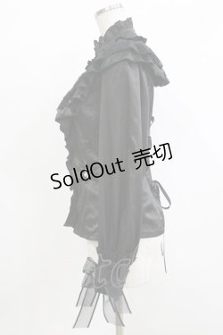 画像2: Pretty・G（海外ロリータブランド） / サテンブラウス M ブラック H-26-04-08-042-PU-BL-NS-ZH