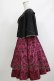 画像2: metamorphose / ハートダマスクジレ風ジャンパースカート サイズ1 ボルドー H-26-04-08-004-ME-OP-NS-ZH (2)