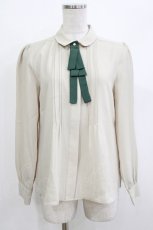 画像1: an another angelus / 多重リボンタイ付きブラウス Free L/BEIGE H-26-04-08-043-CA-BL-NS-ZH (1)