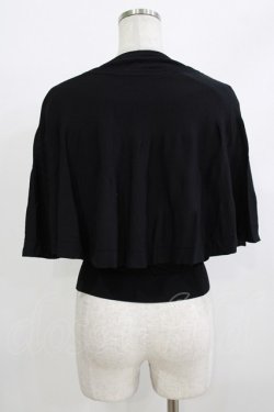 画像3: an another angelus / チェーン付きダブル釦2wayケープニット Free BLACK H-26-04-08-044-CA-TO-NS-ZH