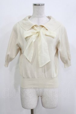 画像1: F&A / 3WAYオーガンジーリボンニットプルオーバー Free IVORY H-26-04-08-047-LO-TO-NS-ZH