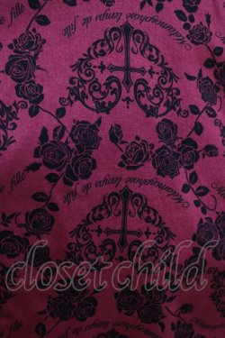 画像4: metamorphose / ハートダマスクジレ風ジャンパースカート サイズ1 ボルドー H-26-04-08-004-ME-OP-NS-ZH