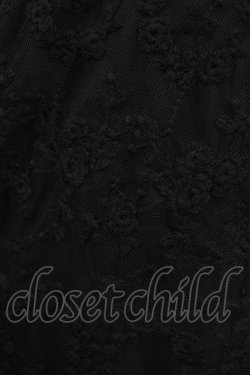 画像4: axes femme / チュール刺繍ノースリプルオーバー Free ブラック H-26-04-08-050-AX-TO-NS-ZH