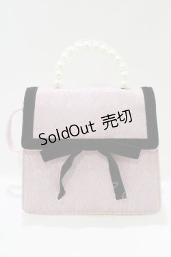画像2: HONEY SALON / パールハンドルレースバッグ  ピンク H-26-04-08-055-EL-BG-NS-ZH