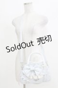 Mademoiselle Pearl（海外ロリータブランド） / パールリボンショルダーバッグ  サックス H-26-04-08-057-PU-BG-NS-ZH
