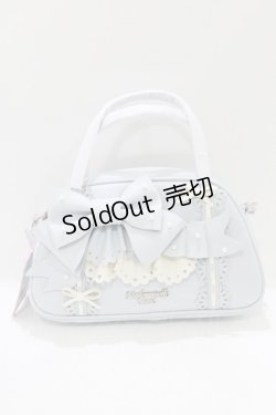 画像2: Mademoiselle Pearl（海外ロリータブランド） / パールリボンショルダーバッグ  サックス H-26-04-08-057-PU-BG-NS-ZH