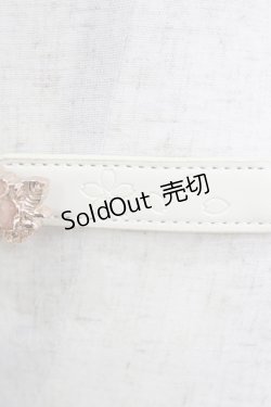 画像3: axes femme / 桜モチーフステンドゴムベルト  アイボリー/ピンク H-26-04-08-066-AX-ZA-NS-ZH