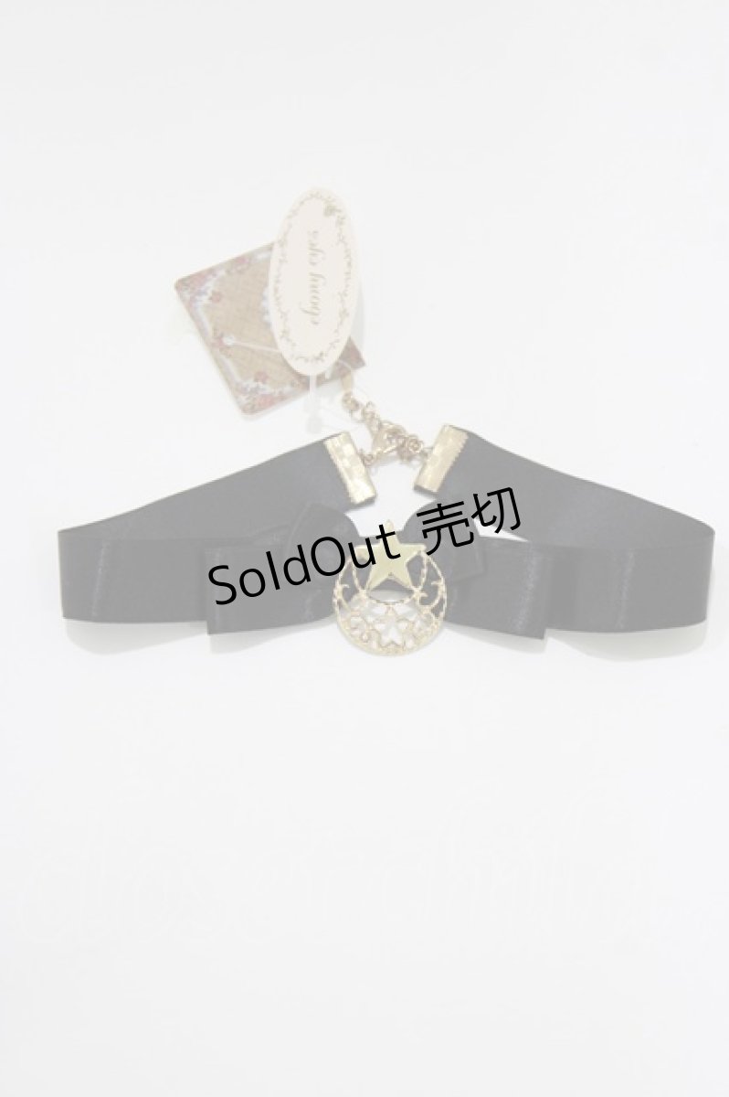 画像2: Amavel / Starry Sugar Planetariumチョーカー  ブラック H-26-04-08-068-CA-AC-NS-ZH (2)
