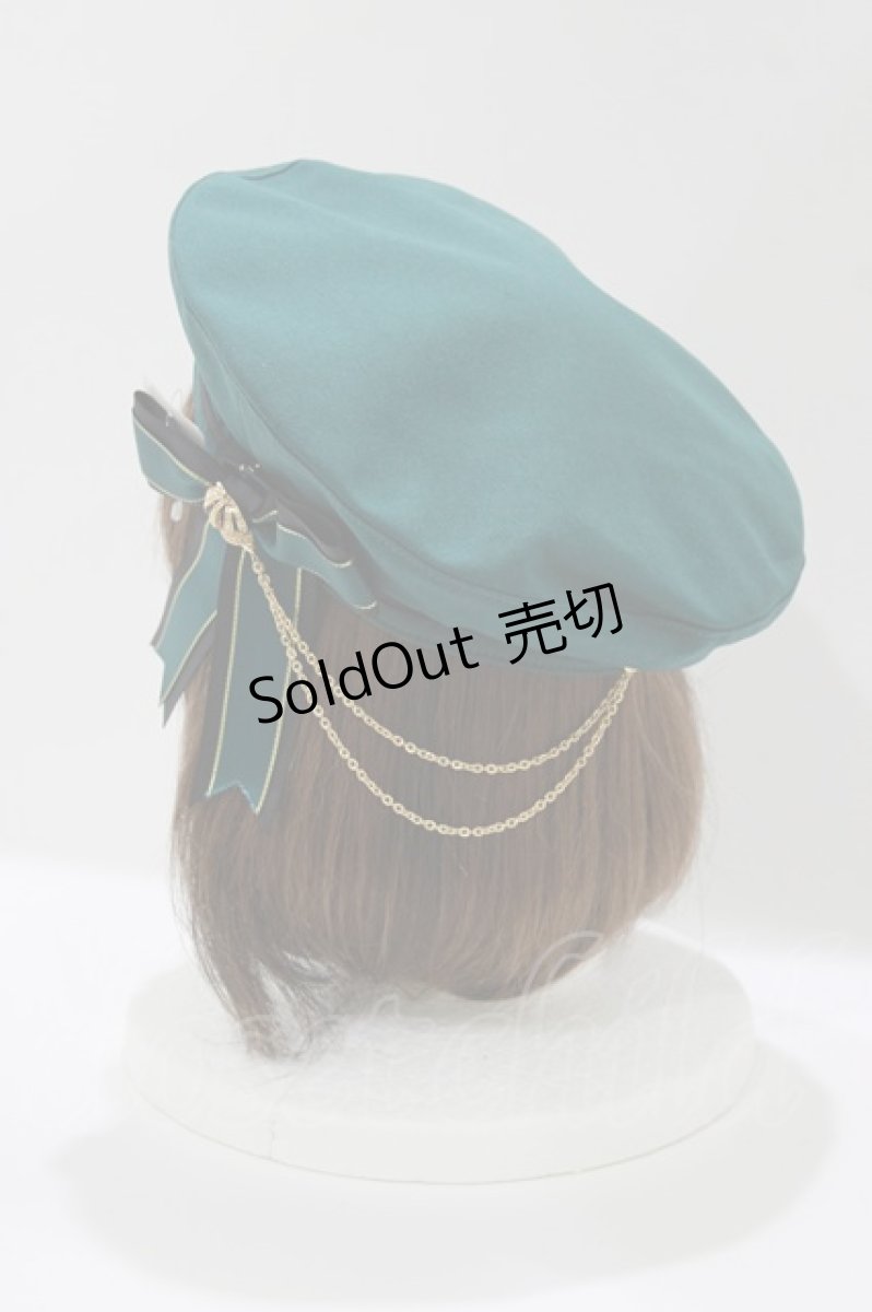 画像2: Amavel / Royal Palace Fanfareベレー帽  グリーン H-26-04-08-074-CA-AC-NS-ZH (2)