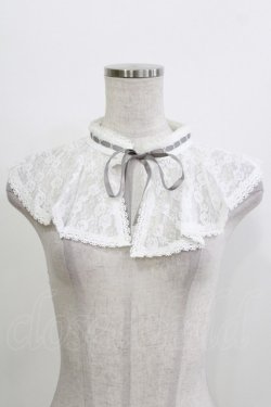 画像1: Fi.n.t / はしごリボンレースつけ襟  OFFWHITE H-26-04-08-076-CA-ZA-NS-ZH