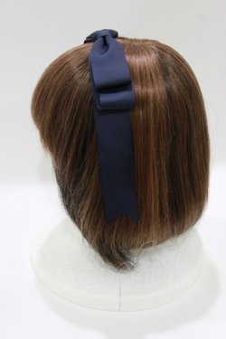 画像2: Amavel / ぱっちんリボンカチューシャ  ネイビー H-26-04-08-078-CA-AC-NS-ZH