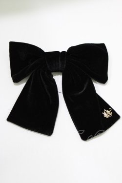 画像2: Amavel / ベロアリボンバレッタ  ブラック H-26-04-08-079-CA-AC-NS-ZH