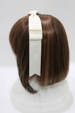 画像2: Amavel / ぱっちんリボンカチューシャ  アイボリー H-26-04-08-082-CA-AC-NS-ZH