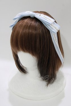 画像1: Amavel / ぱっちんリボンカチューシャ  サックス H-26-04-08-083-CA-AC-NS-ZH