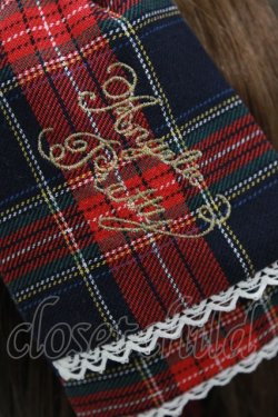 画像2: Angelic Pretty / Fancyタータンチェックカチューシャ  ネイビー H-26-04-08-084-AP-AC-NS-ZH